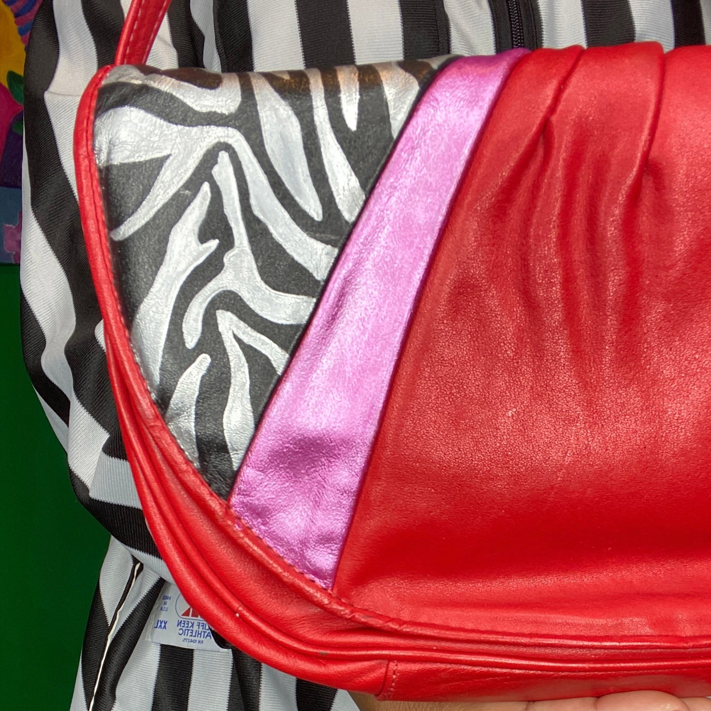Zebra Red Bag