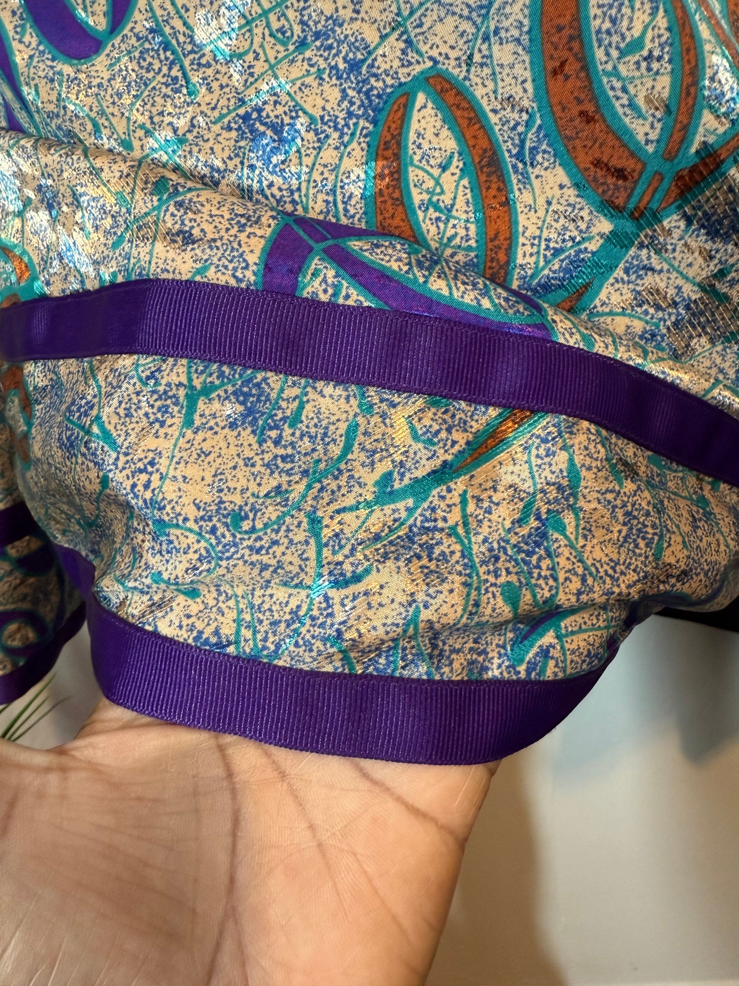 Grape Ribbon Blouse