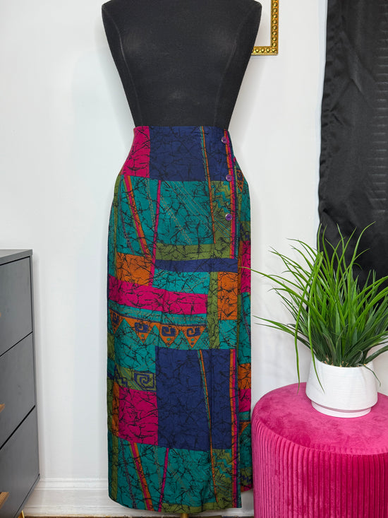 Watercolor Mosaic Skirt