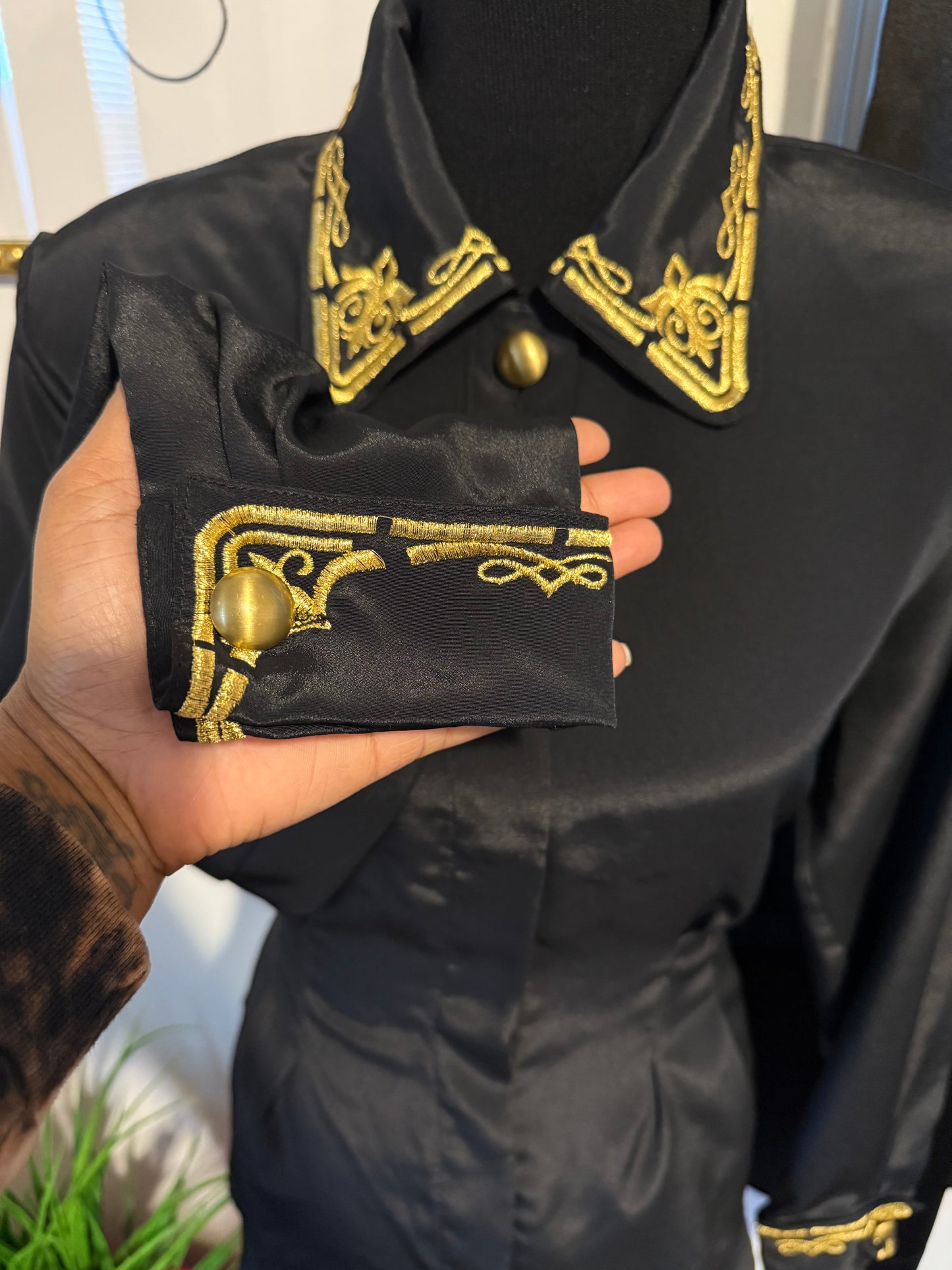 Midnight Gold Blouse
