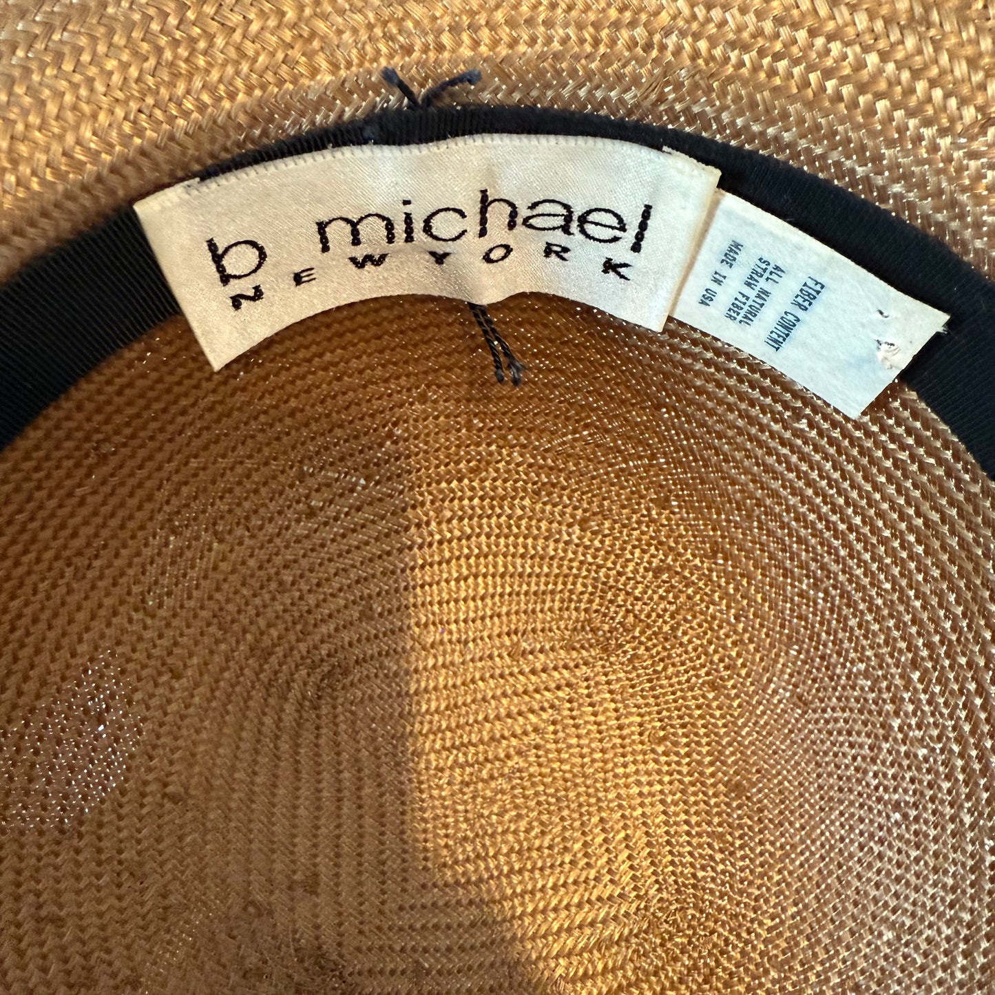 Lined In Straw Hat