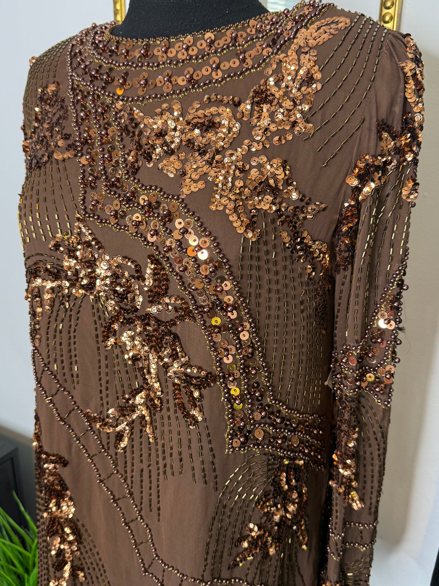 Mocha Me Sequin Top