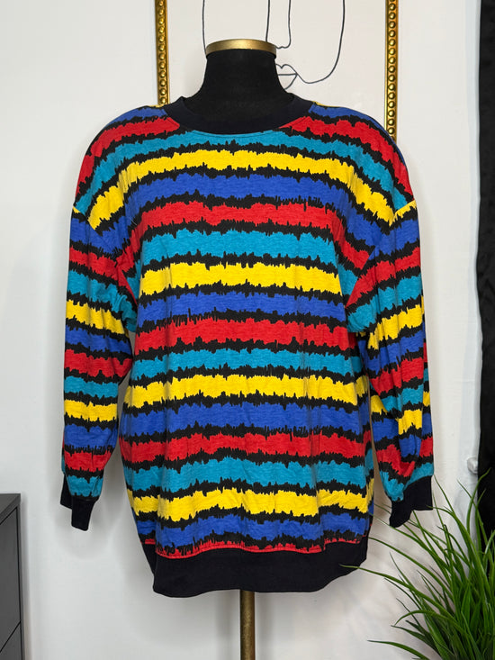 Painted Striped Sweater