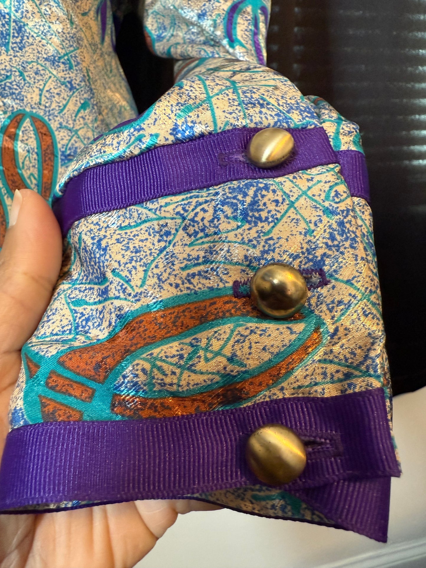 Grape Ribbon Blouse