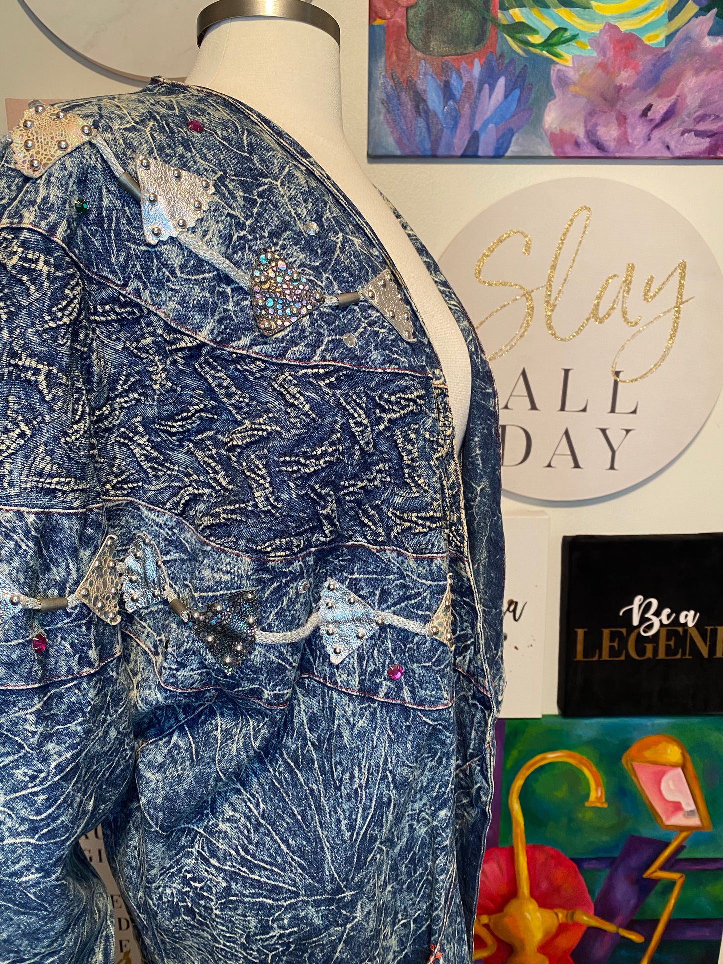Pyramid Party Denim Jacket