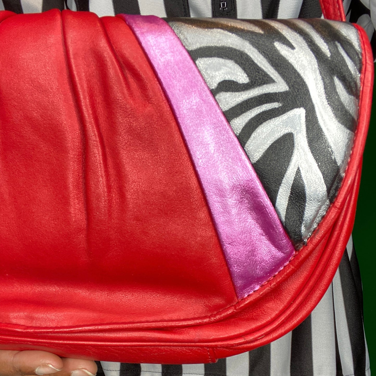 Zebra Red Bag