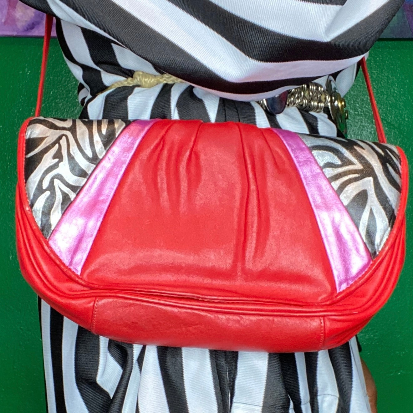 Zebra Red Bag