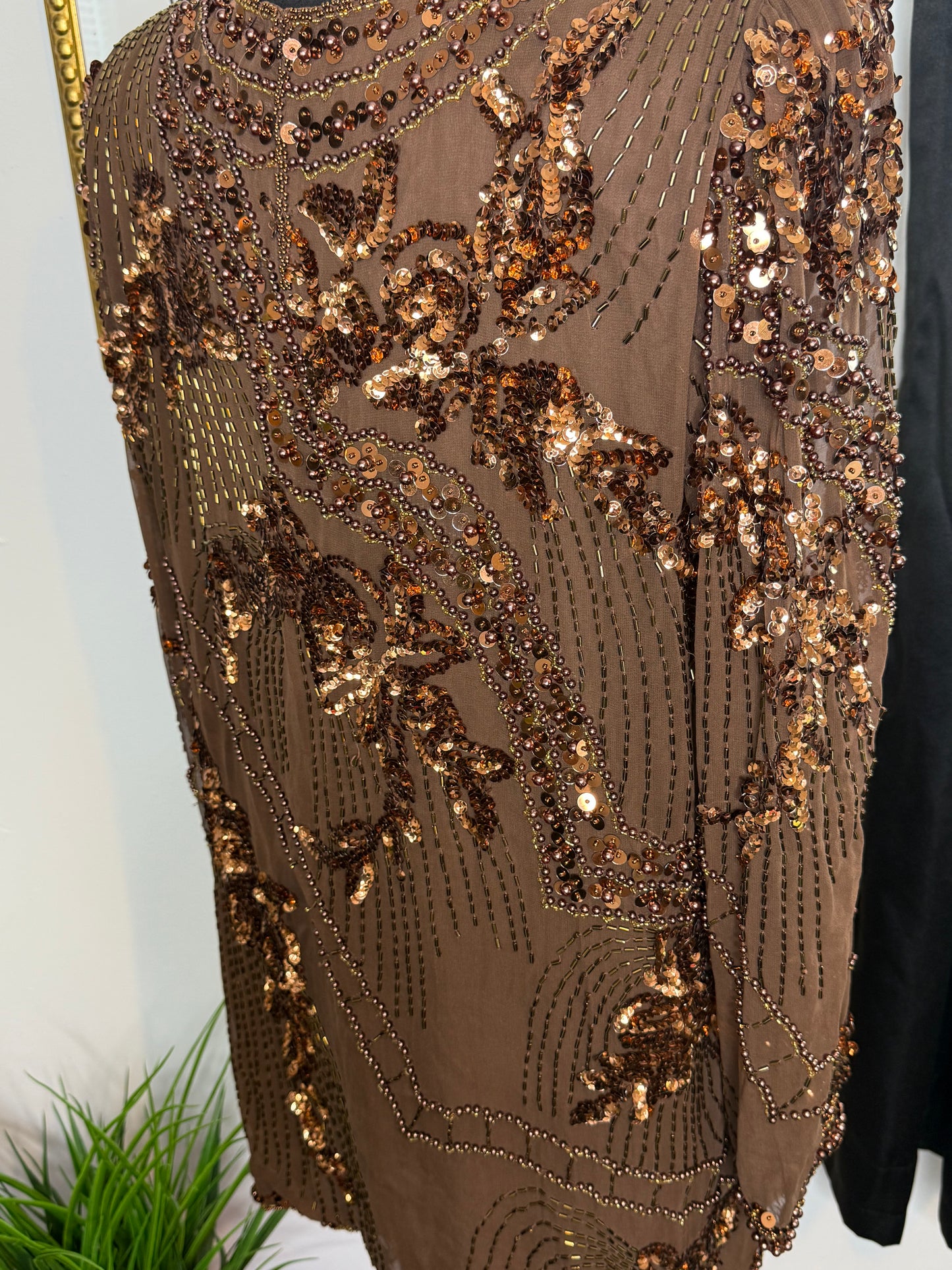 Mocha Me Sequin Top
