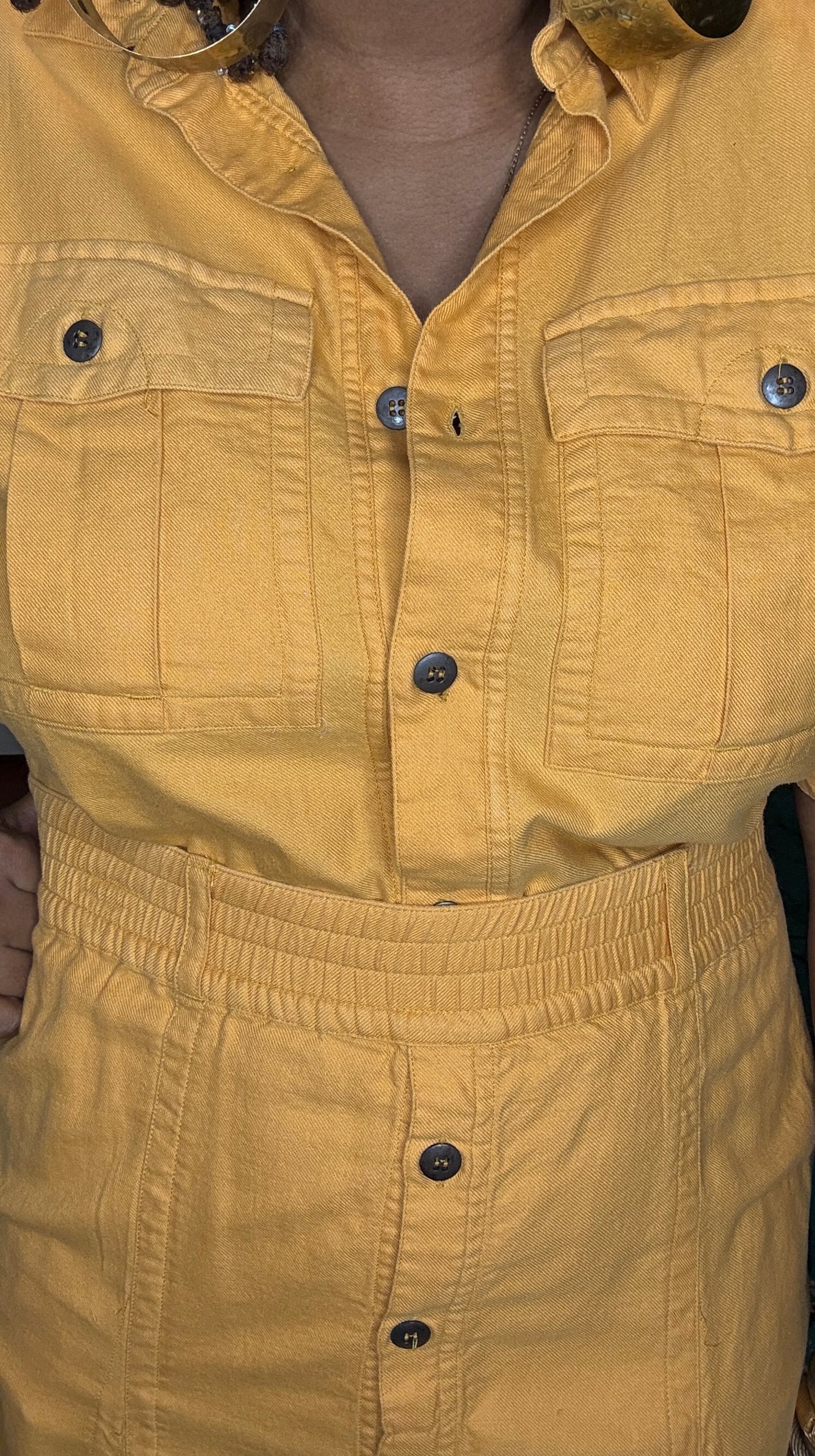 Denim Orange Set