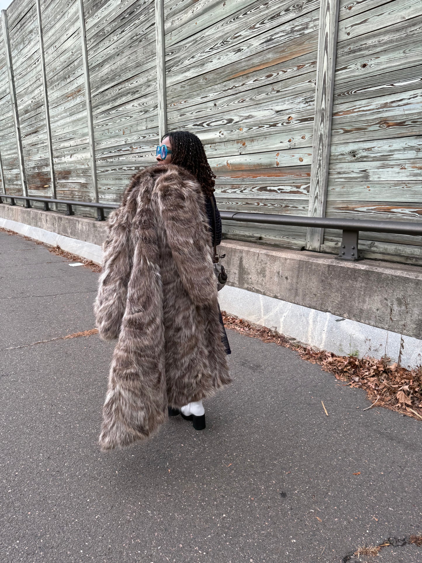 Flewed Out Fur Coat