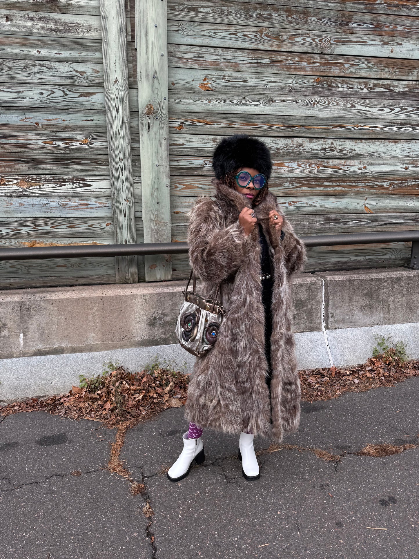 Flewed Out Fur Coat