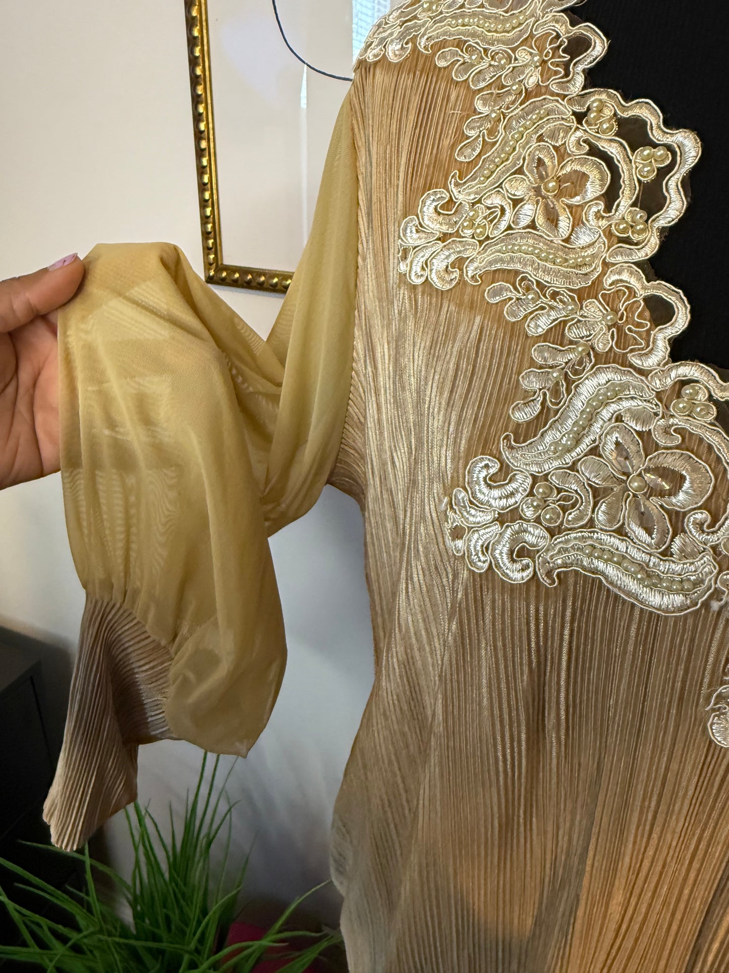 Old World Pleat Dress