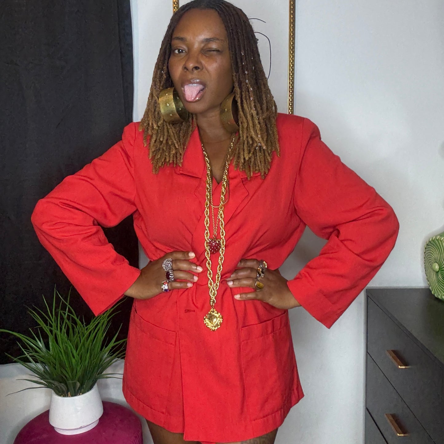 Transitional Solid Blazers