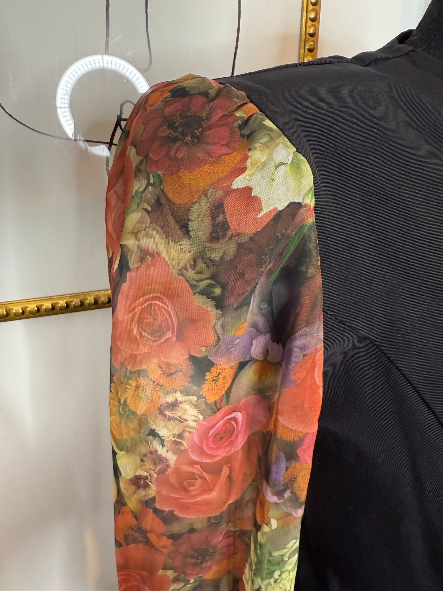 Black N Floral Jacket/Blazer