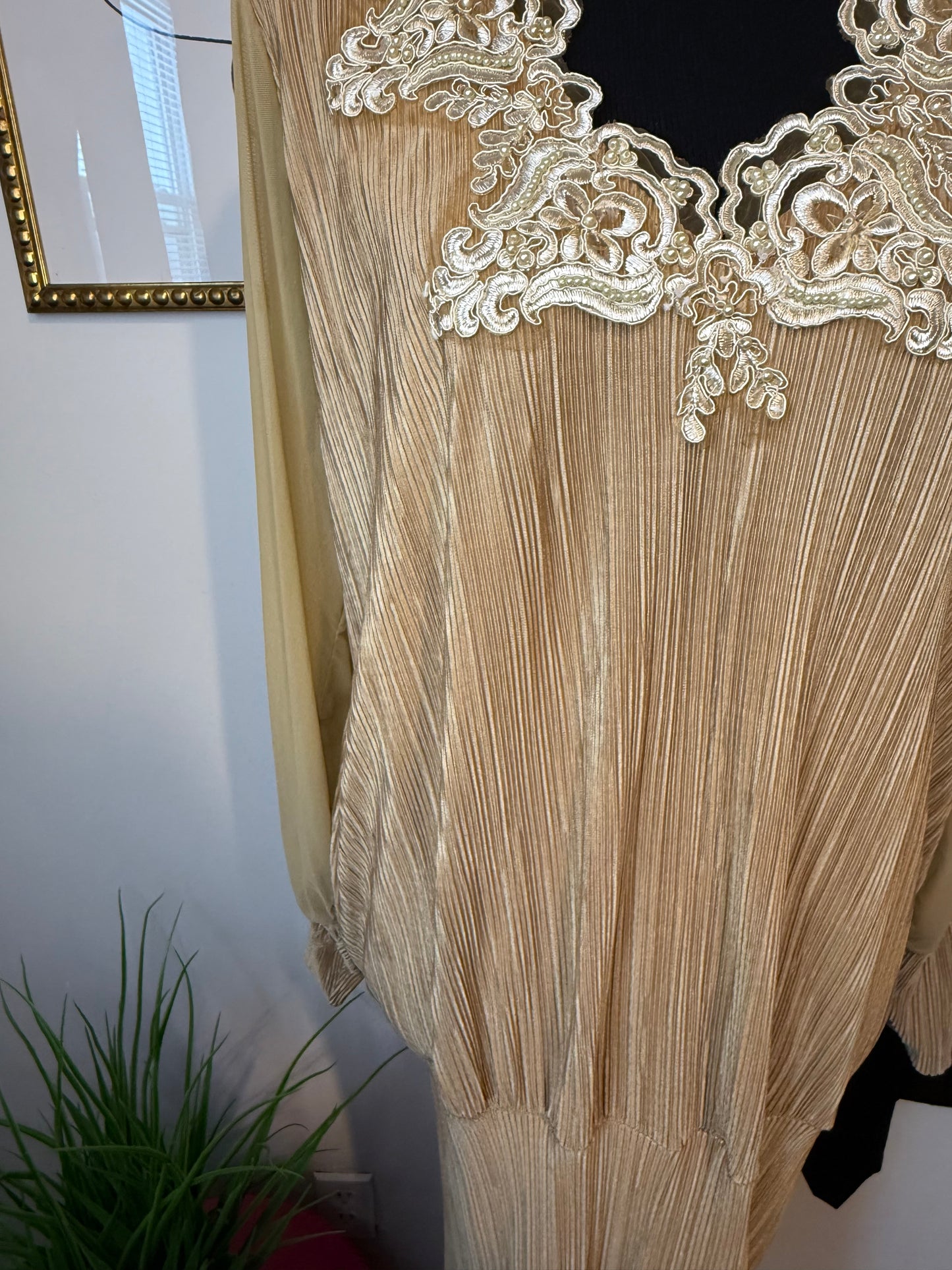 Old World Pleat Dress
