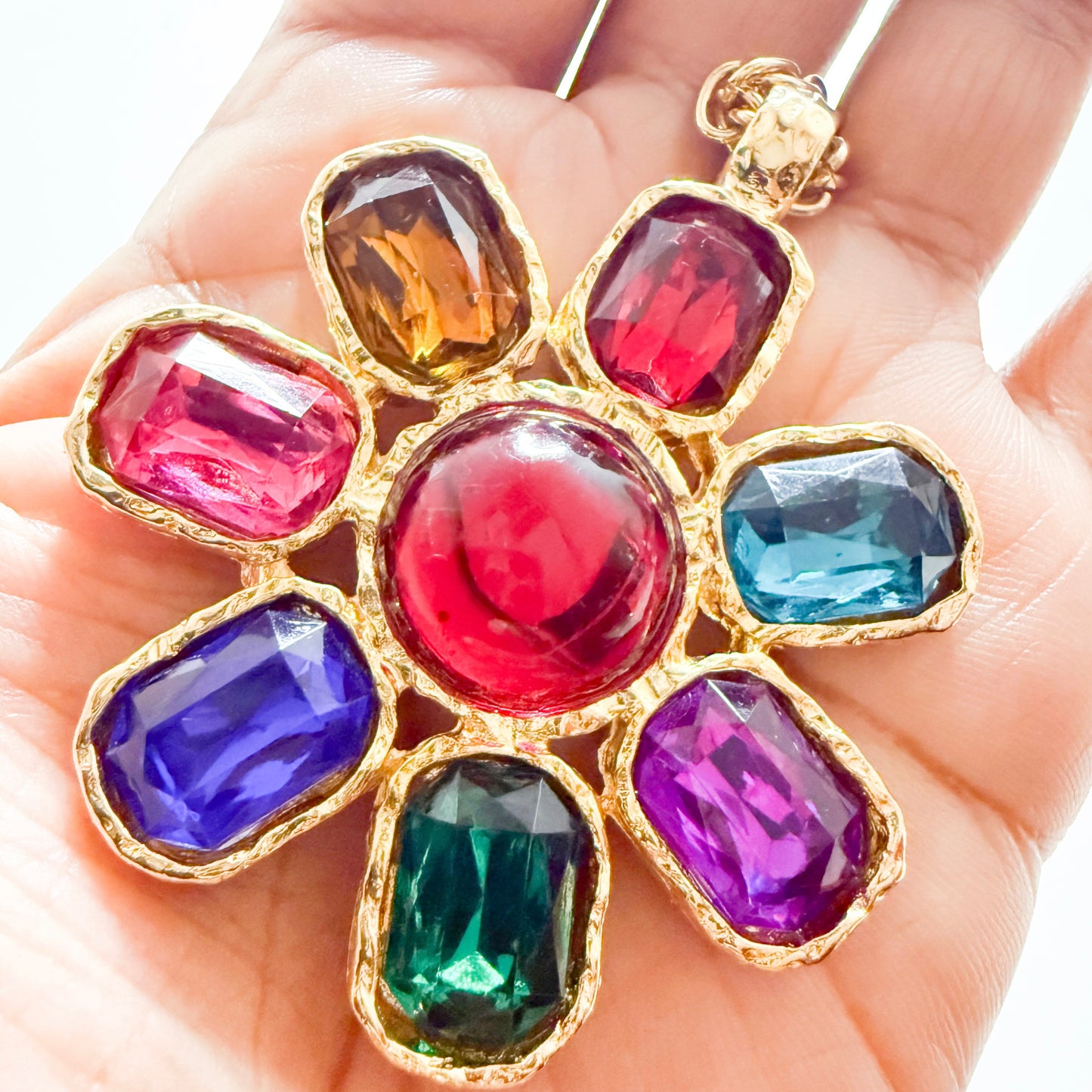 Colorfied Flower Necklace