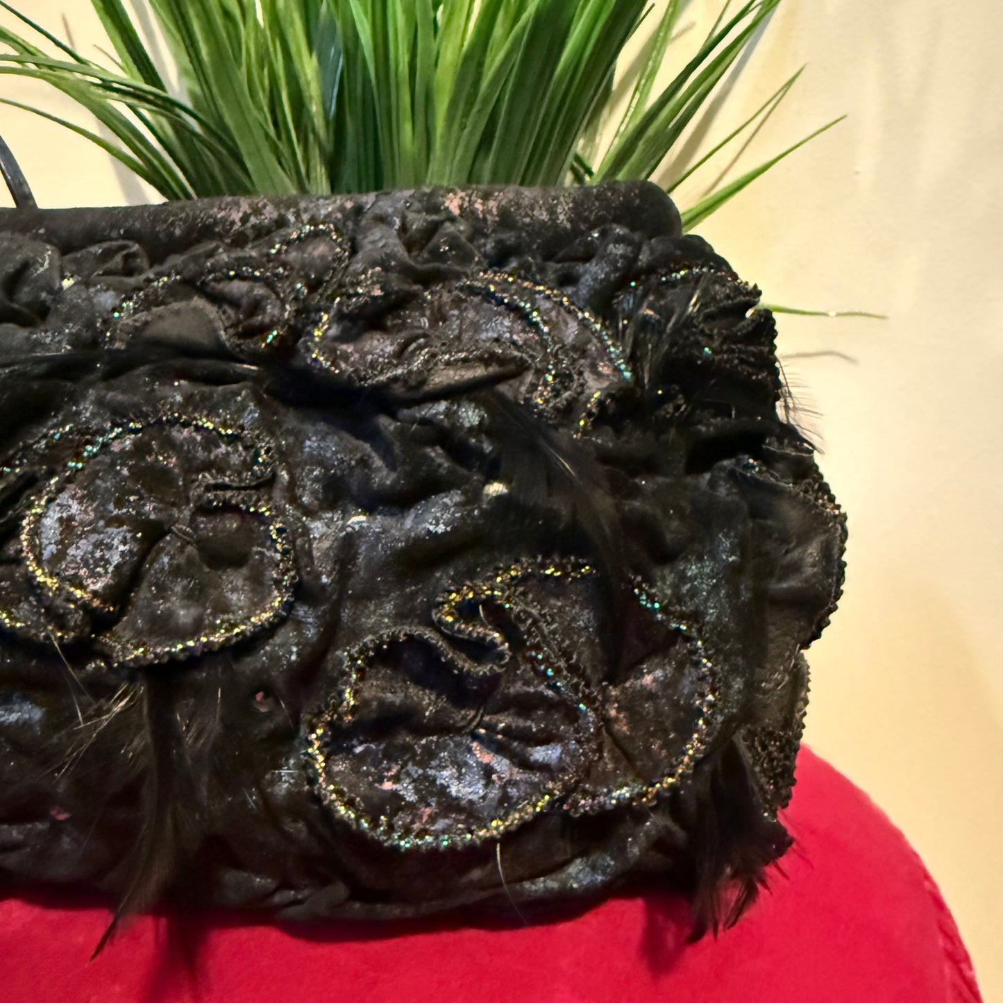 Rosette Feather Bag