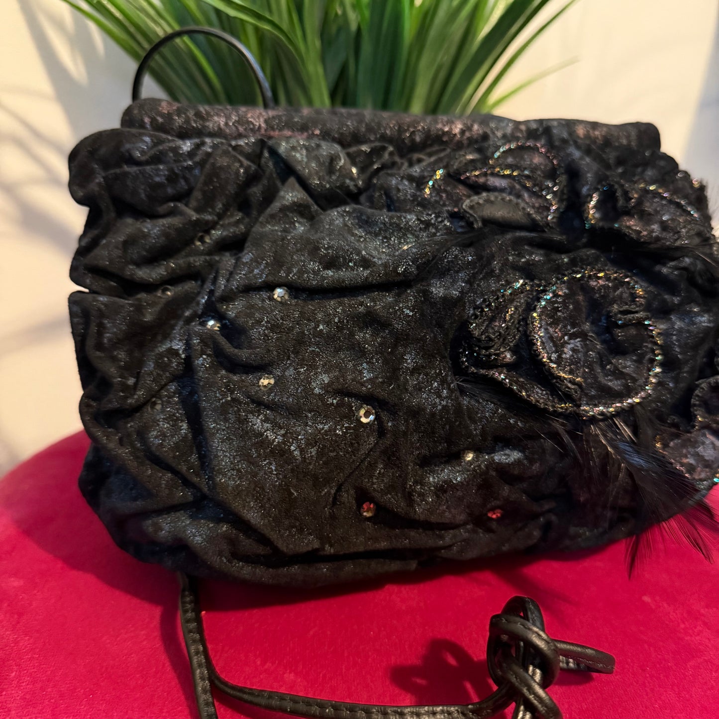 Rosette Feather Bag
