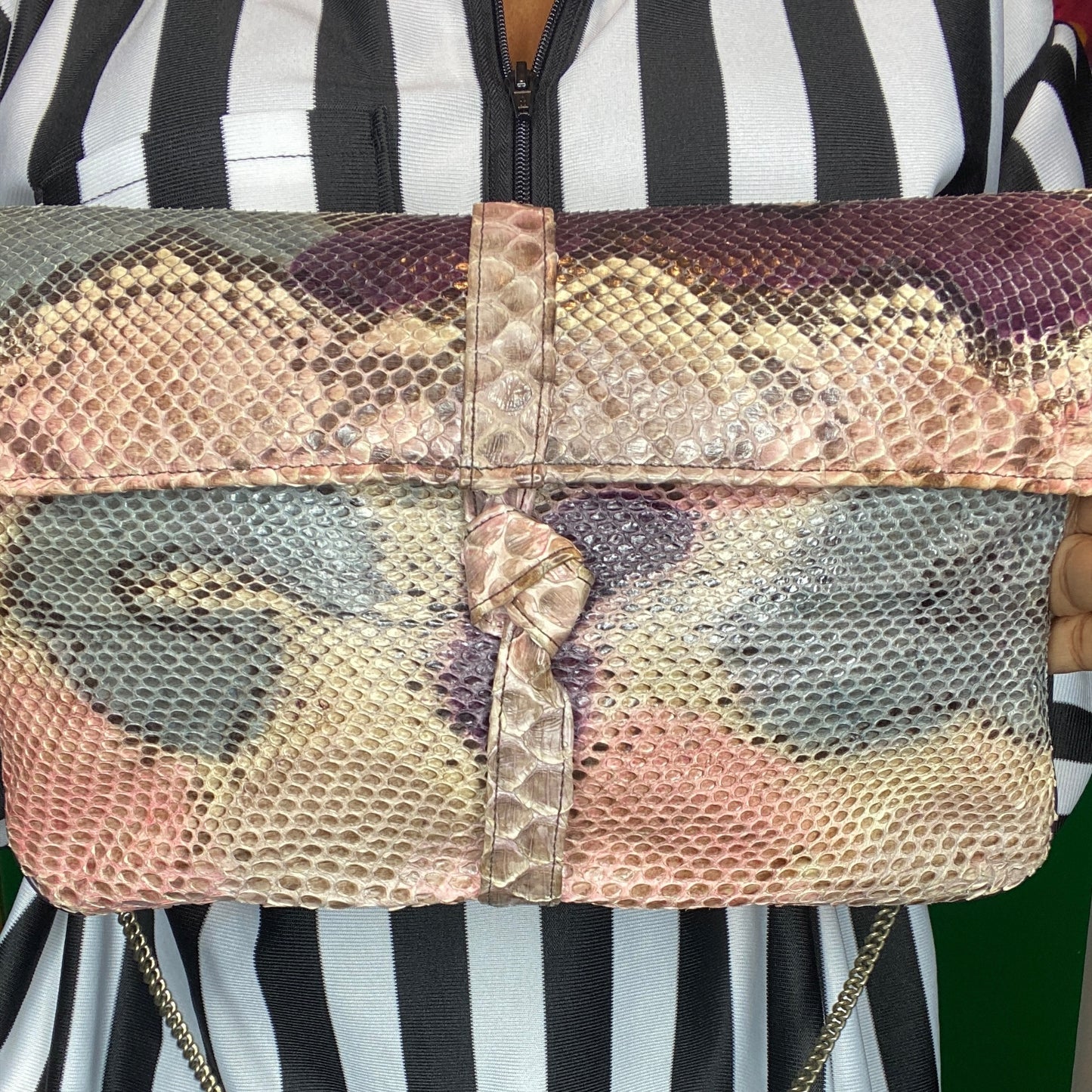 Multi Snakeskin Bag