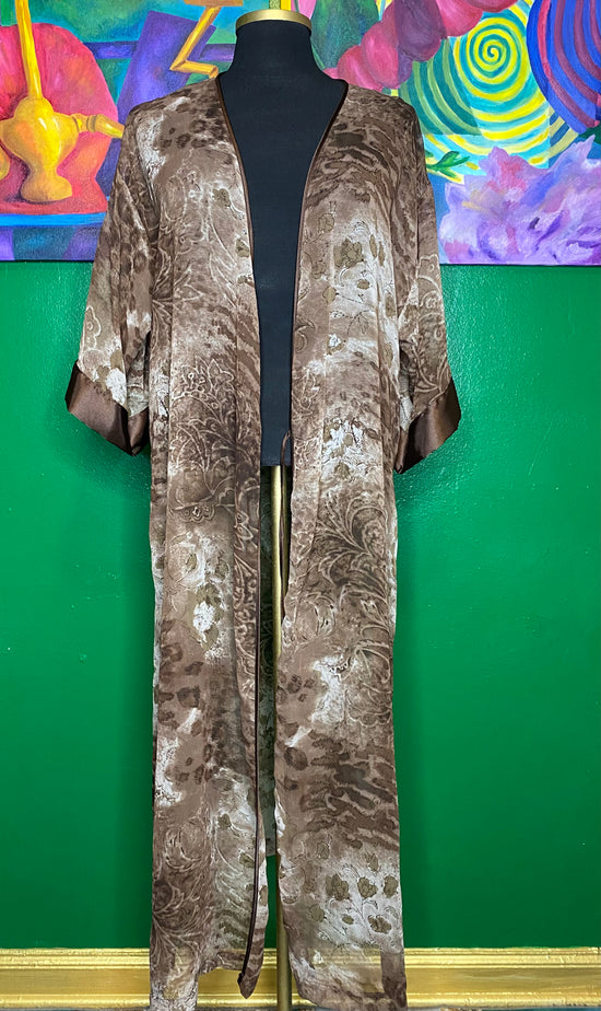 Cocoa Sheer Robe Duster