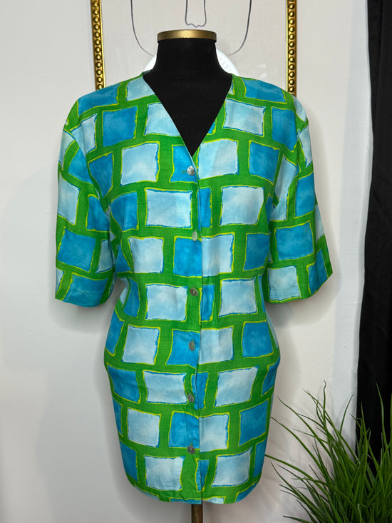 Green Block Top