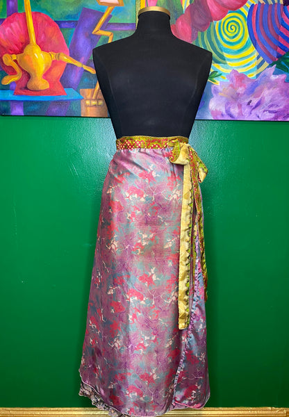 Tiered Wrap Skirt