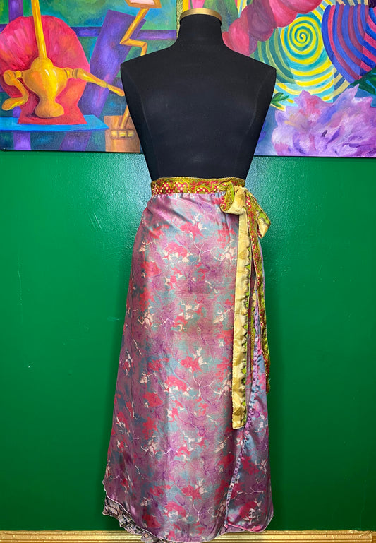 Tiered Wrap Skirt