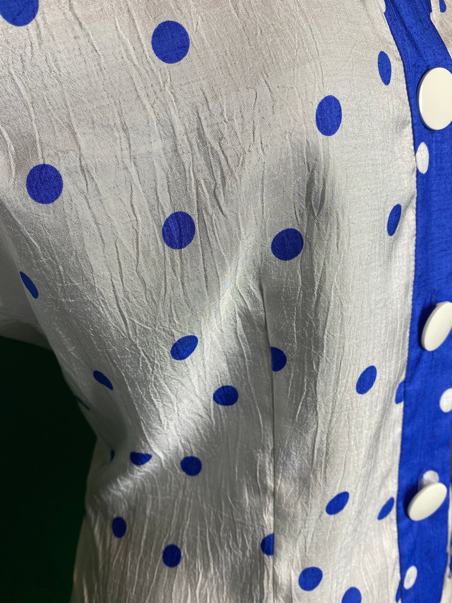 Blue Polka Top