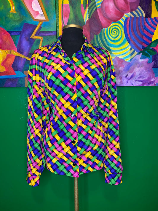 Colored Weave Blouse