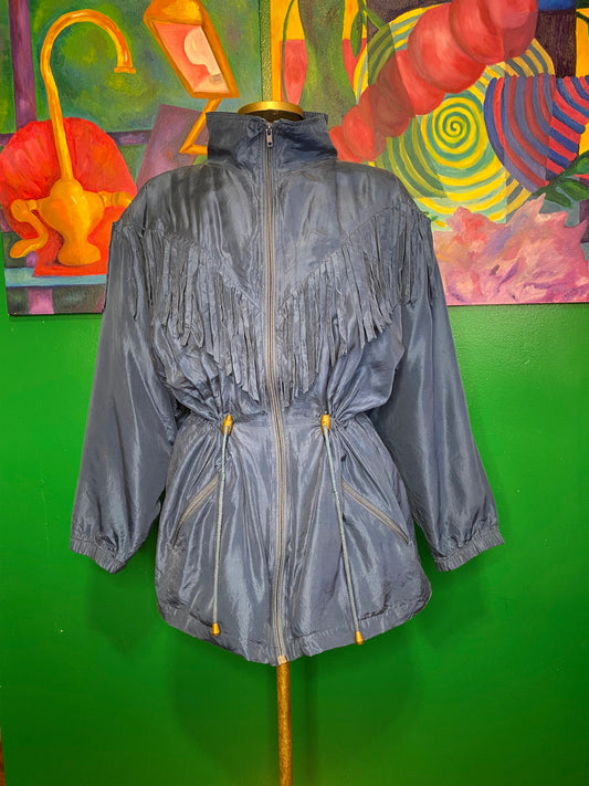 Blue Sky Fringe Jacket