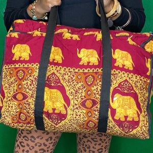 Open image in slideshow, Elephant Tribe Duffle Bag
