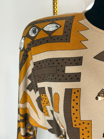 Neutral Powow Top