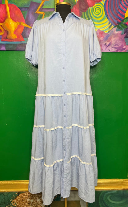 Tiered Ultra Blue Dress