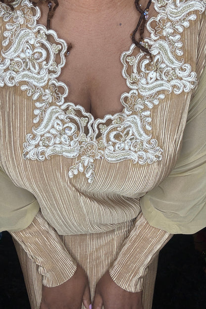 Old World Pleat Dress