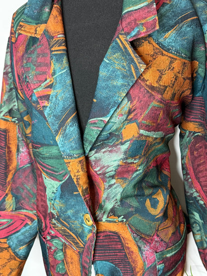 Brushstroke Mosaic Blazer