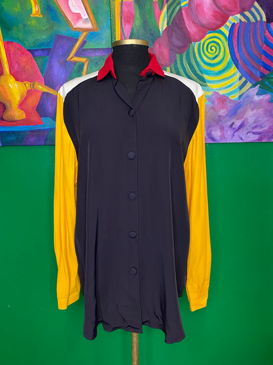Color The Block Blouse