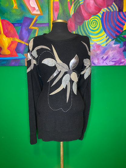 Midnight Beaded Sweater