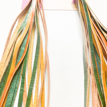 Leather Tassel Earrings