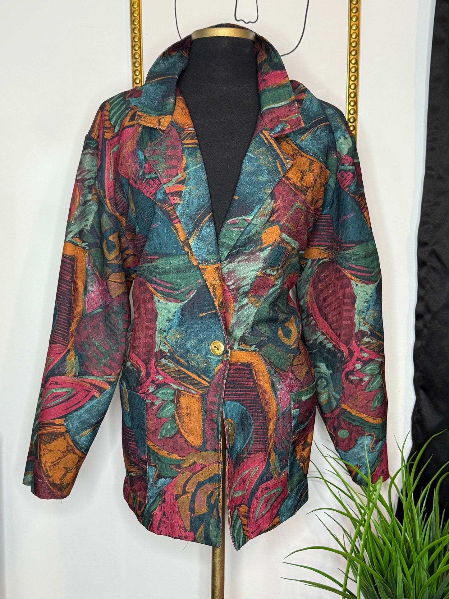 Brushstroke Mosaic Blazer