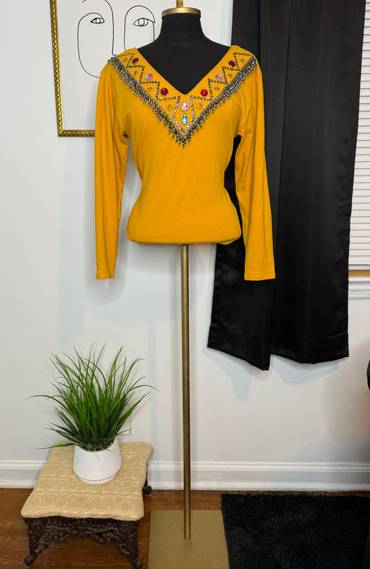 Marigold Bodysuit Top
