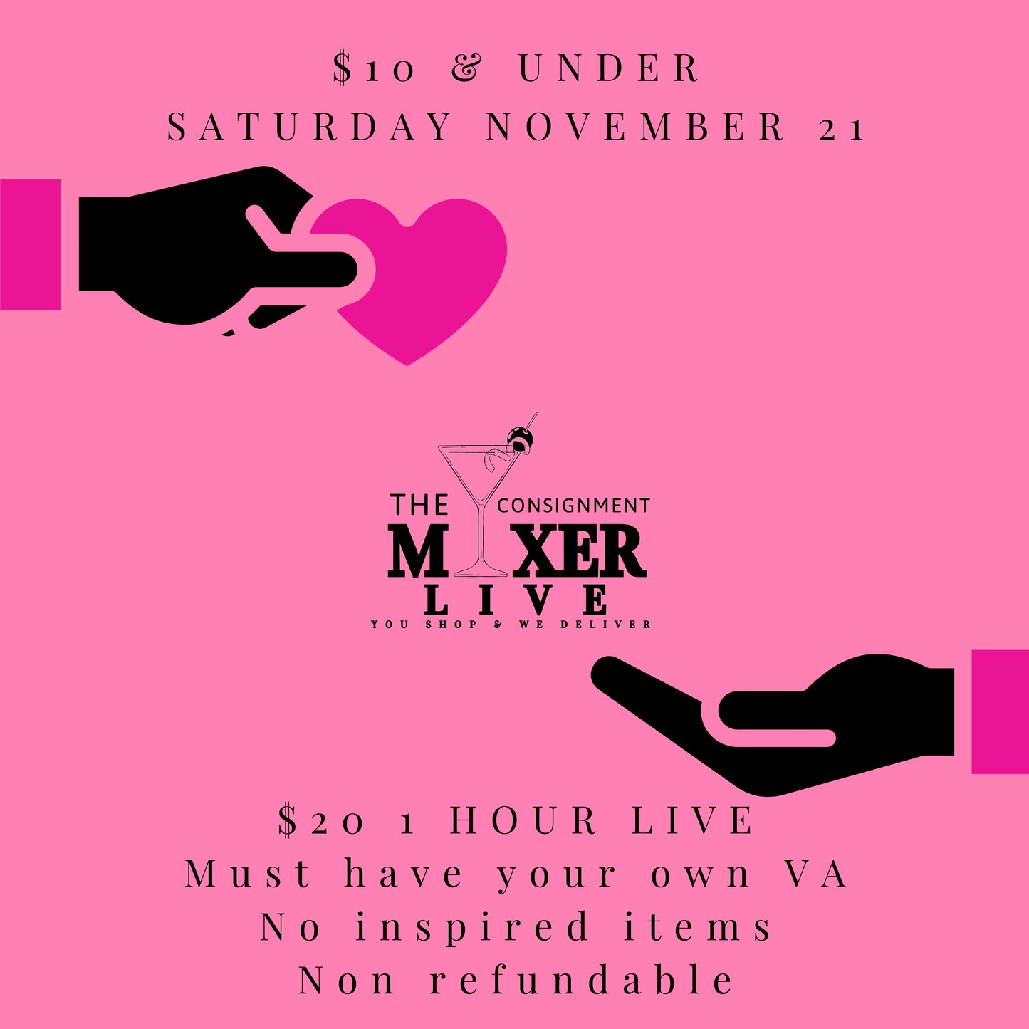 $10 & Under Live (November 21)