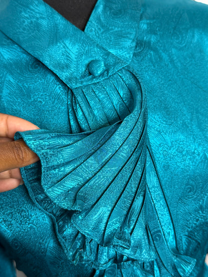 Turquoise Tassel Top