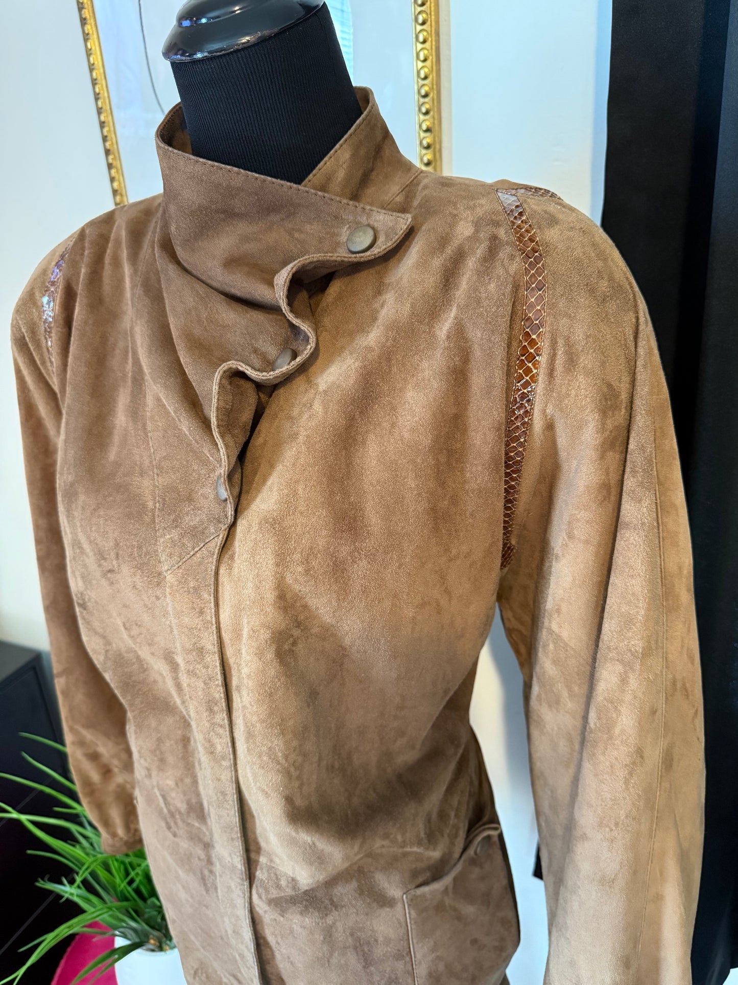 Croco Suede Jacket