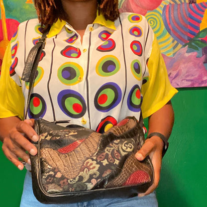 Reptile Patch Bag