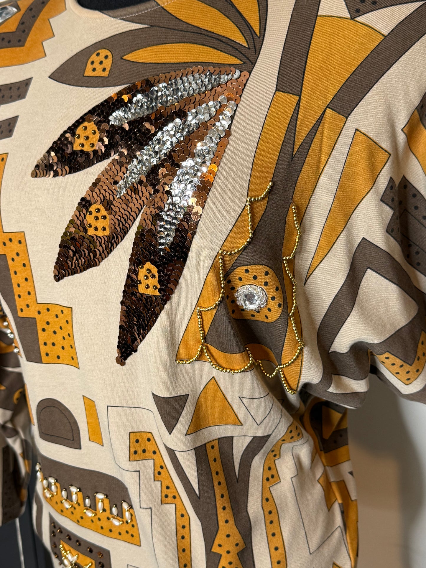 Neutral Powow Top