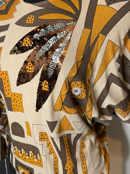 Neutral Powow Top