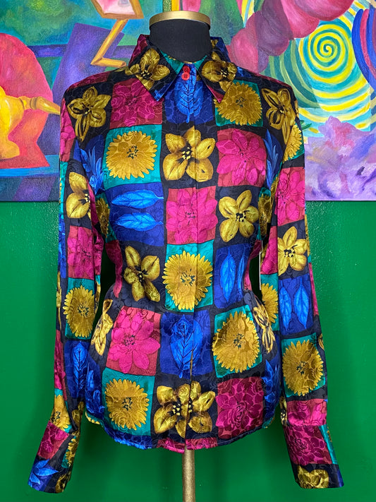 Flower Checker Top