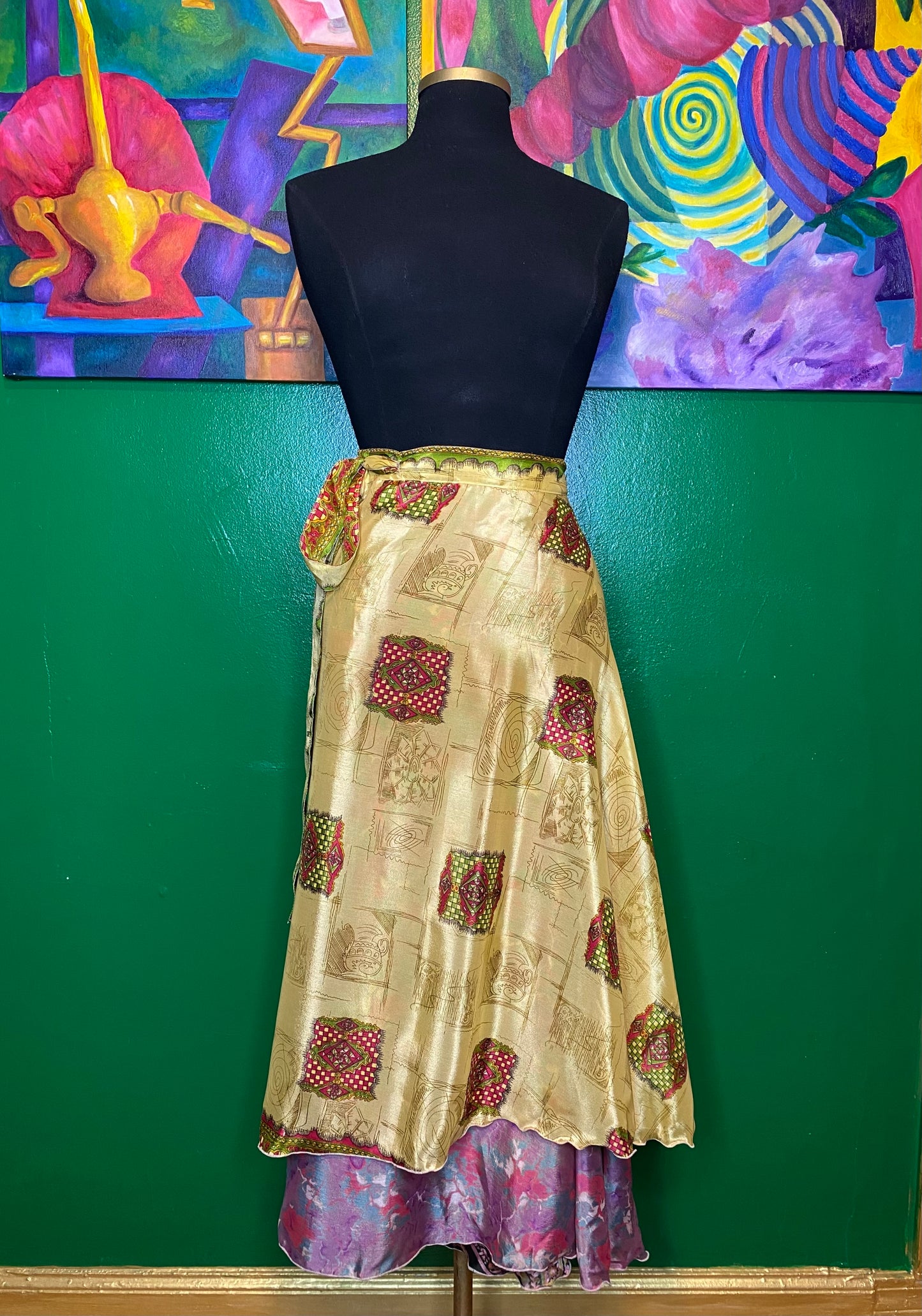 Tiered Wrap Skirt