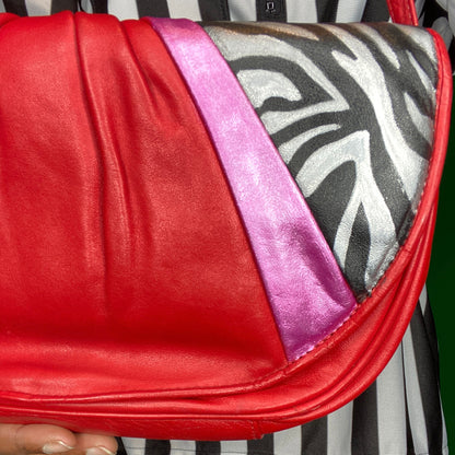 Zebra Red Bag