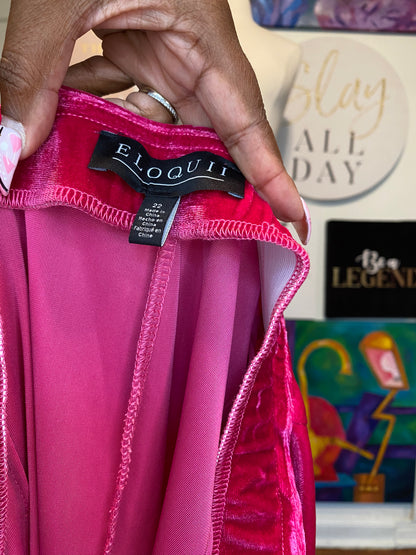 Pink Velvet Skirt